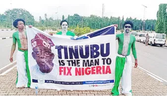 Mascots kick off campaign for Tinubu in Abuja